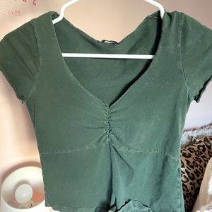 brandy melville green tee